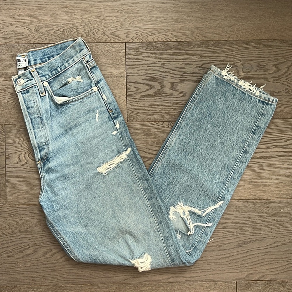 Agolde Ripped '90s Pinch Waist Jeans